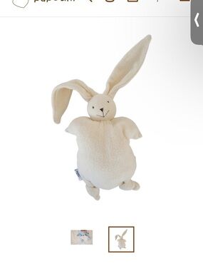 Cuddly Bunny, organic cotton lovey